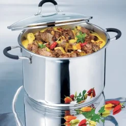 Marmite haute inox avec couvercle Rapid Cook 26 cm 8,5 L Mathon