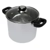 Marmite traiteur en inox avec couvercle en verre 24 cm Baumalu