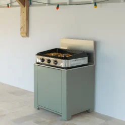Meuble pour plancha coloris sauge Modulo ENO