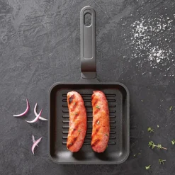 Mini grill antiadhérent en fonte d'aluminium 14 cm Mathon