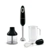 Mixeur plongeant avec accessoires 700 W HBF03BLEU noir Smeg