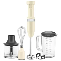 Mixeur plongeant 5 vitesses 180 W crème Kitchenaid 5KHBV83EAC Kitchenaid