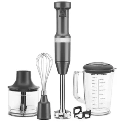 Mixeur plongeant 5 vitesses 180 W noir mat Kitchenaid 5KHBV83EBM Kitchenaid