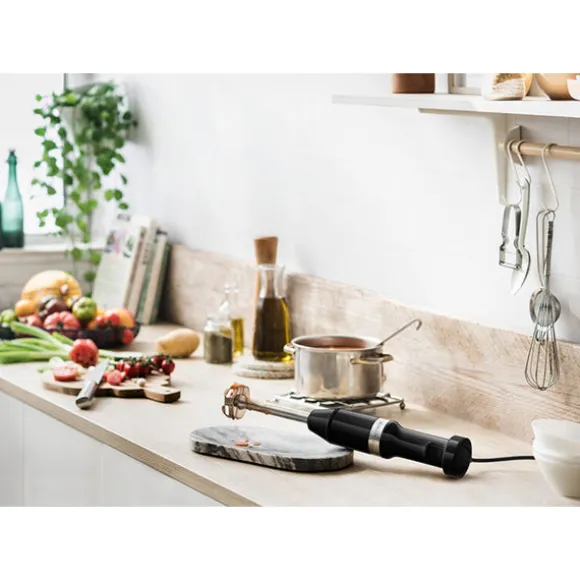 Mixeur plongeant 5 vitesses 180 W noir onyx Kitchenaid 5KHBV83EOB Kitchenaid