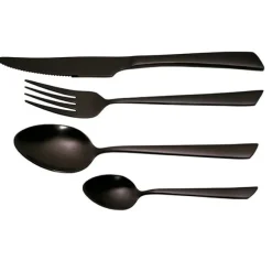 Ménagère 16 pièces inox Delta Black Jean Dubost