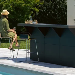 Modulo comptoir bar 120 cm gris cargo ENO