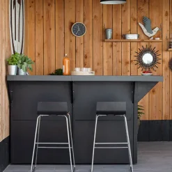 Modulo comptoir bar 80 cm gris cargo ENO