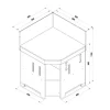 Modulo d'angle 80 cm gris cargo ENO
