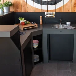 Modulo d'angle 80 cm gris cargo ENO