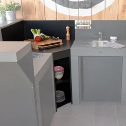 Modulo d'angle 80 cm gris cargo ENO