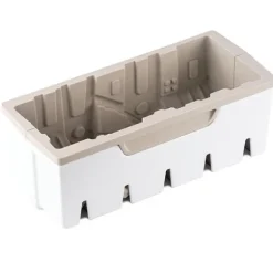Moule à bûche 3D en silicone village enneigé Silikomart