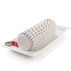 Moule à buche 3D quenelle en silicone Silikomart