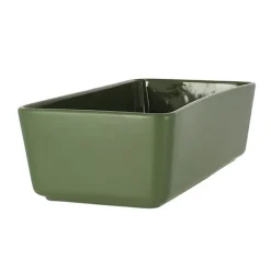 Moule à cake Octave en grès vert 27 x 13,5 cm Menastyl