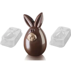 Moule à chocolat Lucky Bunny plastique Silikomart