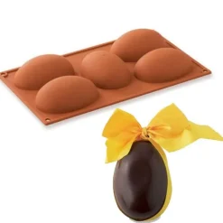 Moule demi-oeufs de Pâques en silicone Silikomart