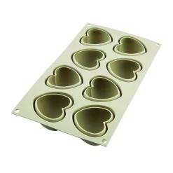 Moule en silicone Cuoricino 8 cœurs Silikomart