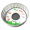 Moule à manqué inox bord haut 24 cm Steel Pan
