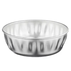 Moule à manqué inox bord haut 28 cm Steel Pan
