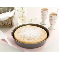 Moule à manqué rond acier revêtement antiadhérent 23 cm Mathon