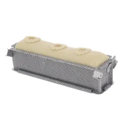 Moule à pâté croûte perforé inox Géo forme 35 cm De Buyer