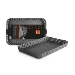 Moule rectangle perforé en acier 31 x 21 cm Ibili