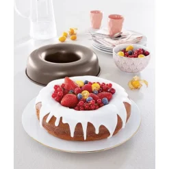 Moule à savarin ou couronne acier revêtu antiadhérent 24 cm Mathon