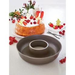Moule à savarin ou couronne acier revêtu antiadhérent 24 cm Mathon