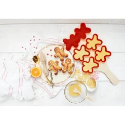 6 moules en silicone Bonhomme pain d’épices Scrapcooking