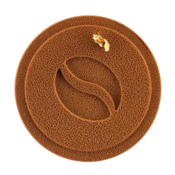 6 moules en silicone décor mini coffee 7 cm Silikomart