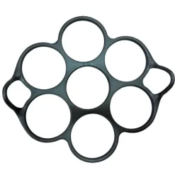 Moule silicone 7 blinis pancakes pour poêle noir Patisse