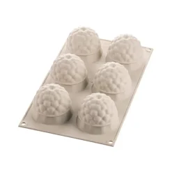 Moule silicone 3D 6 mini gâteaux fruits des bois Silikomart