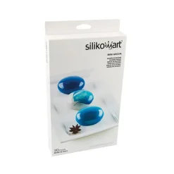 Moule silicone 6 mini gâteaux Mini Goccia Silikomart