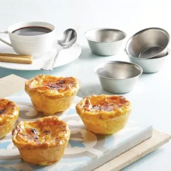 4 moules originaux à Pastéis de Nata - flans portugais Artame
