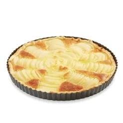 Moule à tarte acier revêtu antiadhérent bords cannelés 28 cm Mathon