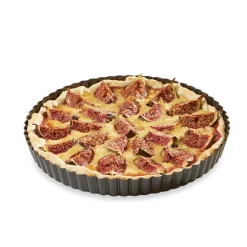 Moule à tarte acier revêtu antiadhérent bords cannelés 24,5 cm Mathon