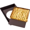Moule à tarte amovible rectangle acier revêtu antiadhérent bords cannelés 30 cm Mathon