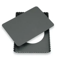 Moule à tarte amovible rectangle acier revêtu antiadhérent bords cannelés 30 cm Mathon