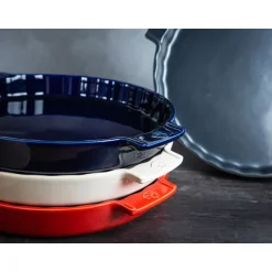 Moule à tarte céramique Appolia bleu 30 cm Peugeot