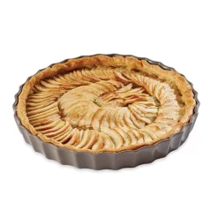 Moule à tarte en céramique 27 cm taupe Mathon