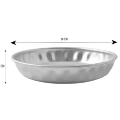 Moule à tarte en inox 24 cm Steel Pan