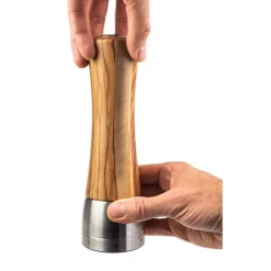 Moulin à sel Madras 21 cm en inox et bois d'olivier Peugeot