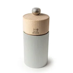 Moulin à sel manuel aluminium et bois Line 12 cm Peugeot