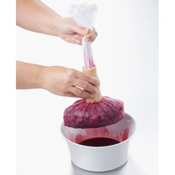 Mousseline à gelée et coulis