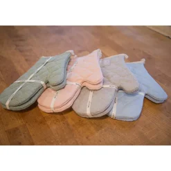 Paire de gants de cuisine en coton recyclé bleu ciel Witloft