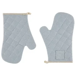Paire de gants de cuisine en coton recyclé bleu ciel Witloft