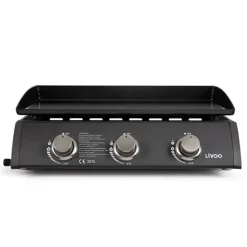 Plancha à gaz 3 brûleurs DOC277N Livoo