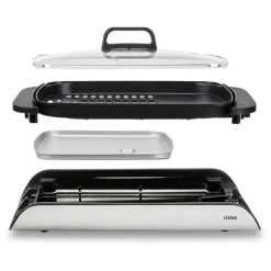 Plancha grill avec couvercle 2000W DOC321 Livoo