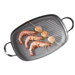 Plancha rectangulaire grill acier Minéral B 38 x 26 cm De Buyer