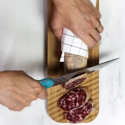 Planche à découper avec couteau à charcuterie intégré Trebonn