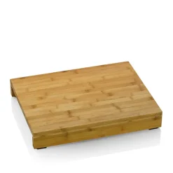 Planche à découper bambou 46 cm Kenina 3 inserts acier inoxydable Kela